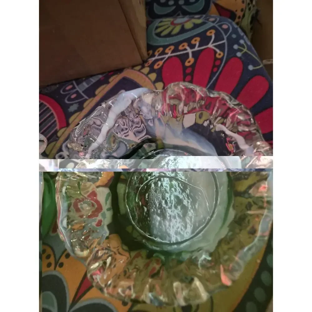 Vintage Murano MCM 2 Hand Blowen Glass Bowls In The Sommerso Techique In...